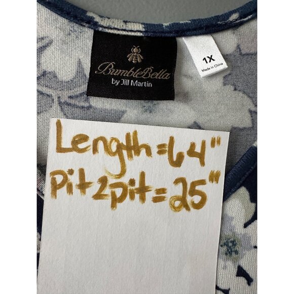 Bumblebella 1X Floral Jumpsuit Cottagecore Coquette Palazzo Leg Romantic Fit y2k - Picture 2 of 8